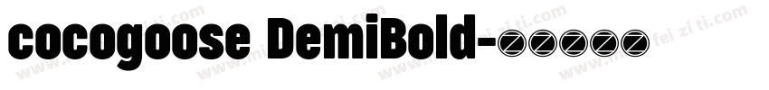 cocogoose DemiBold字体转换
